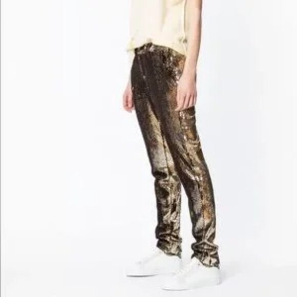 Zadig & Voltaire Prune Sequin Trousers - Picture 10 of 10